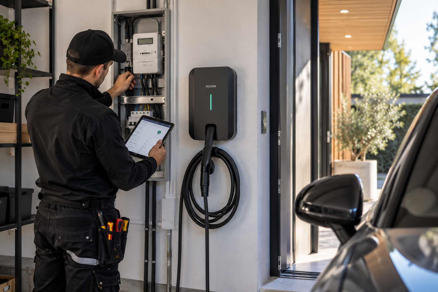 Vi konfigurerar laddaren – du behåller kontrollen