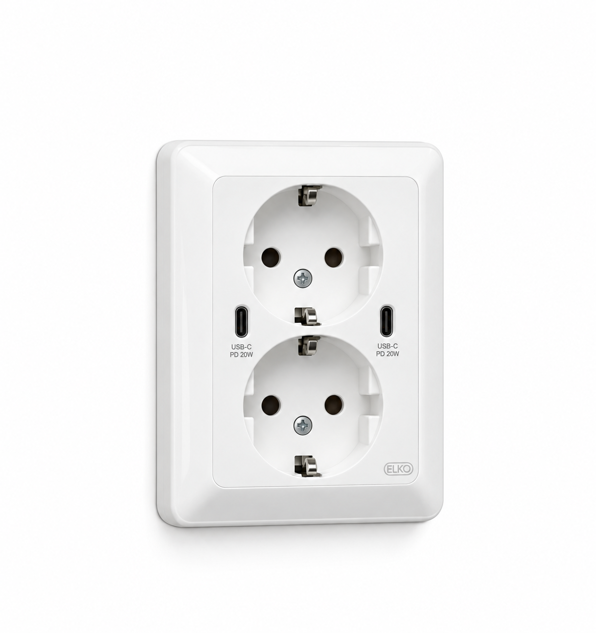 Double Socket with 2x USB-C