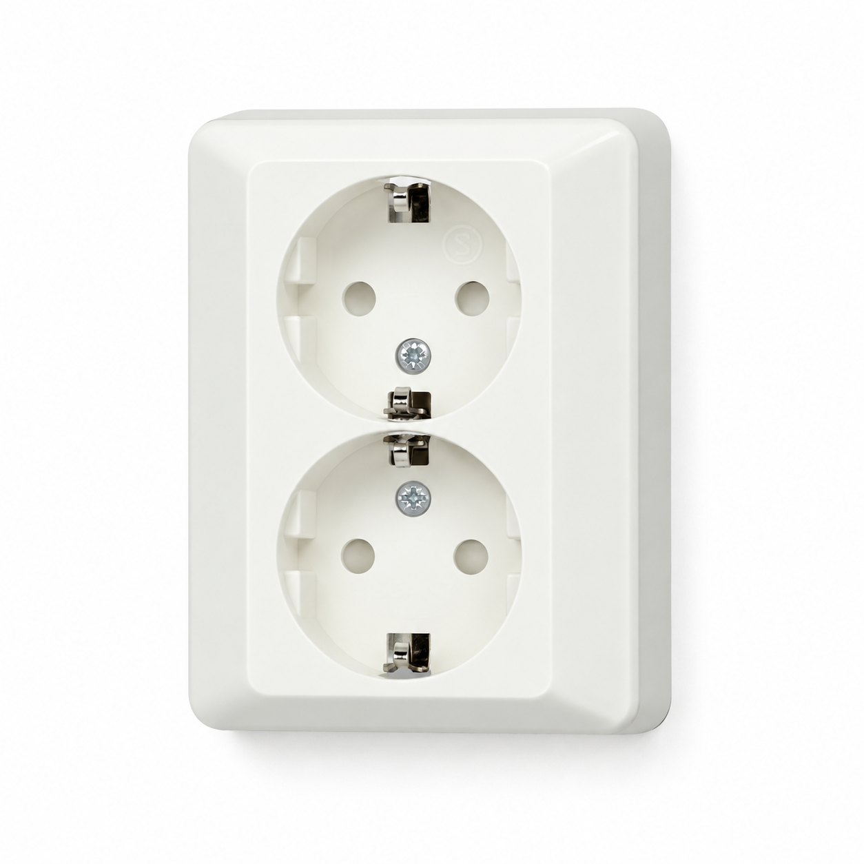 Grounded Double Socket with Child Protection