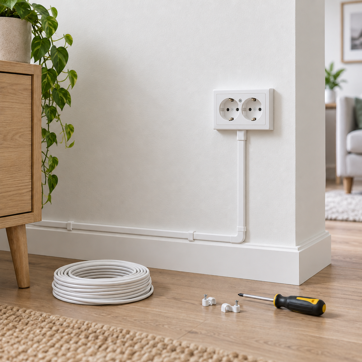 Cable to New Wall Socket