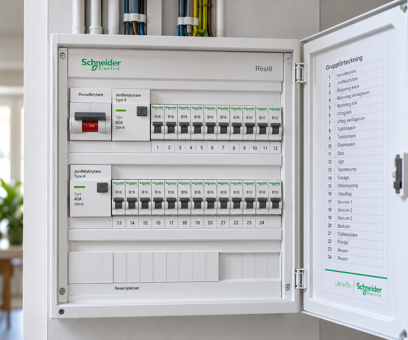 Standard Villa Elpanel – Upp till 24 kretsar
