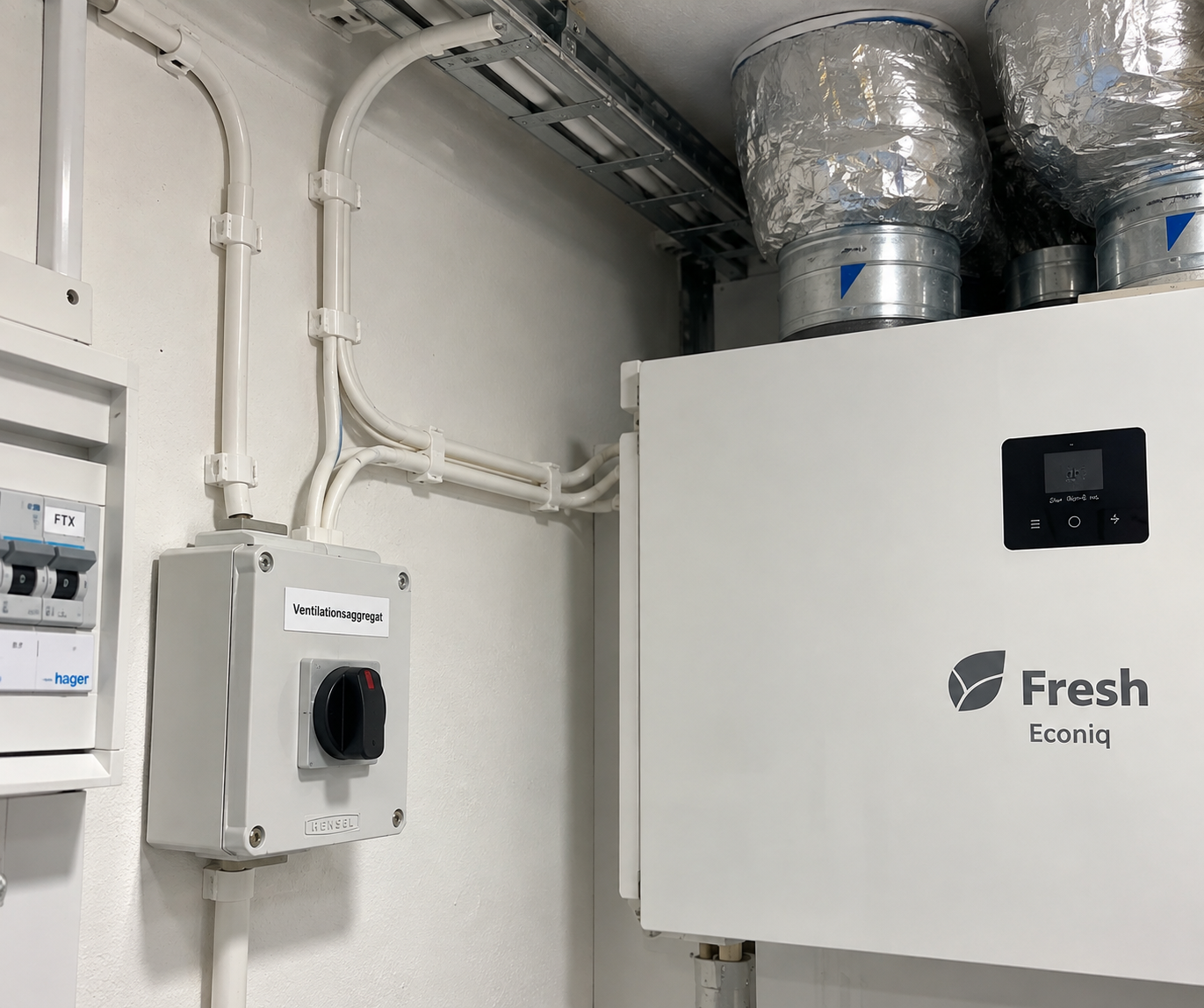 New Power Supply to Ventilation Unit