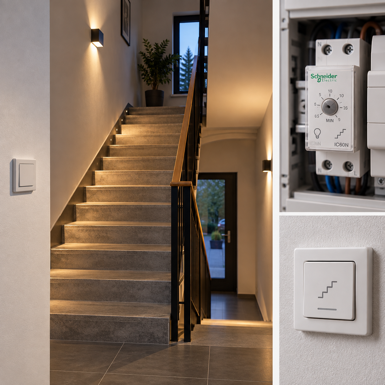 Installation av timer för trapphus och hallar
