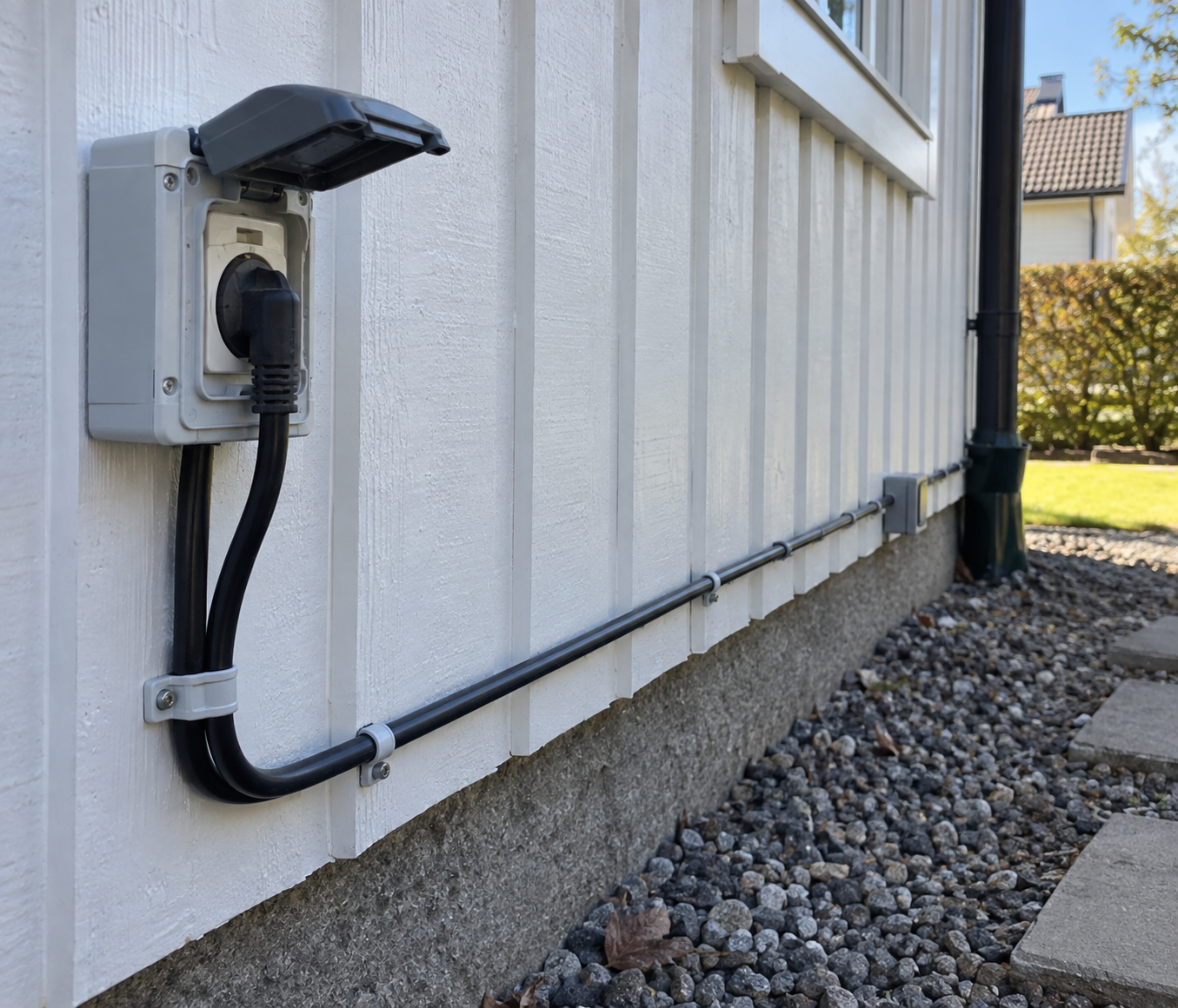 Outdoor Electrical Cable Installation – Up to 10 m