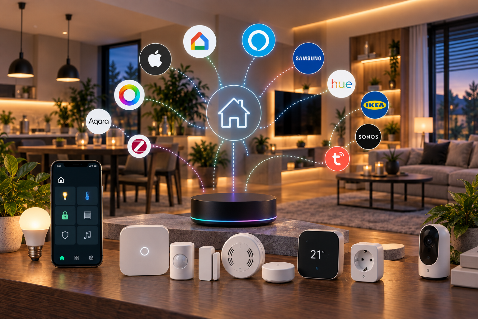 Smart Home-integration med flera varumärken