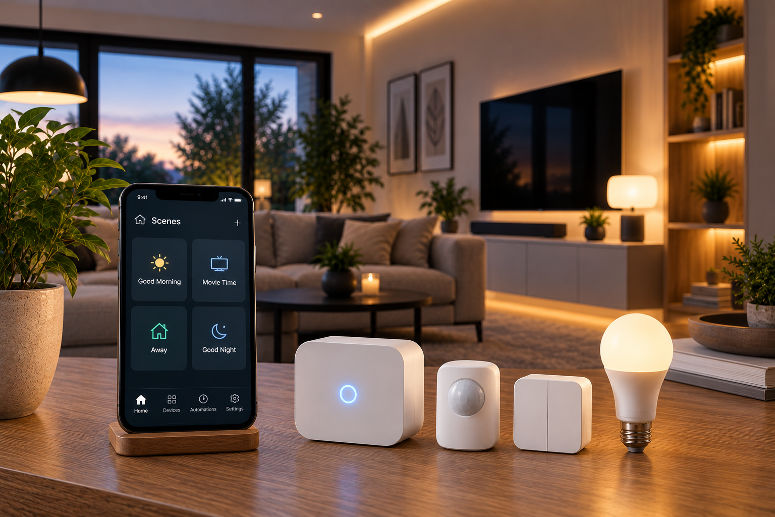 Smarta scener och automatisering
