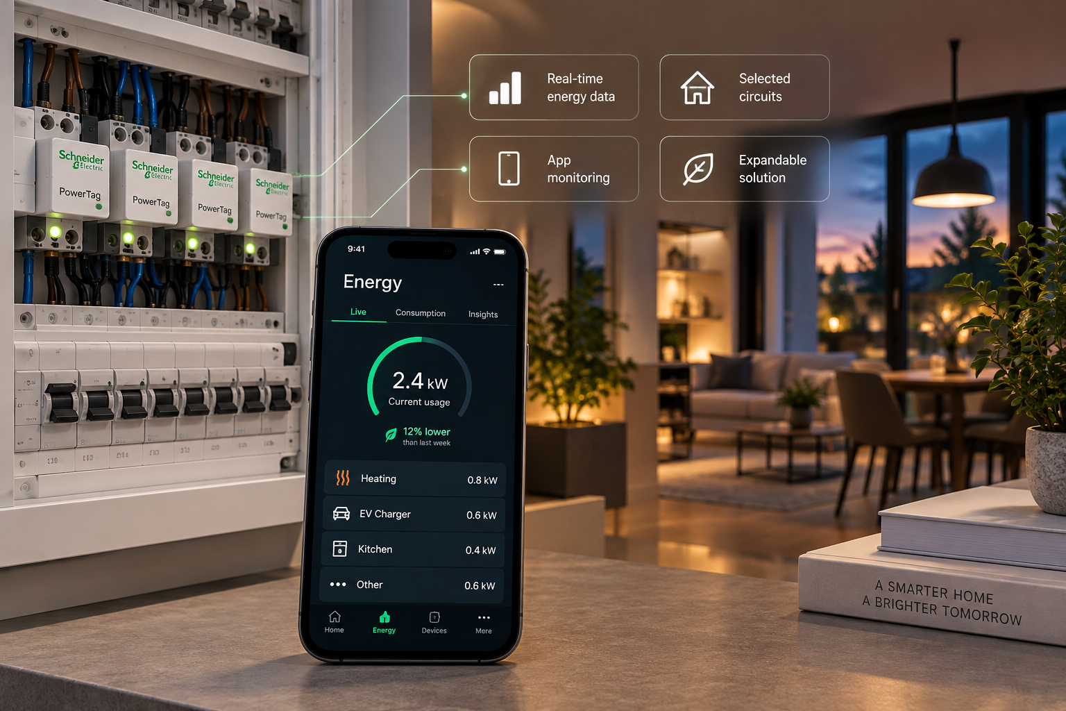 Smart energiövervakningsinstallation