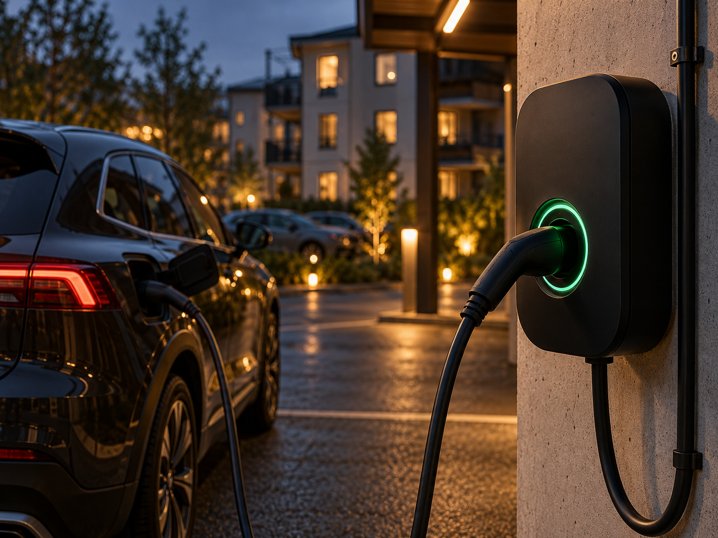 Laddstation för elbilar i en bostadsrättsförening